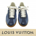 Louis Vuitton Luxembourg Blue Leather Sneakers