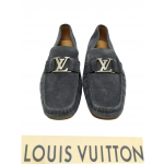 Louis Vuitton Marine Suede Mens Montaigne Loafers