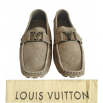 Louis Vuitton Beige Suede Lining Monte Carlo Loafer