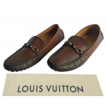 Louis Vuitton Braid Knot Detail Leather Loafers
