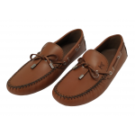 Louis Vuitton Arizona Brown Leather Knot Loafers