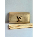 Louis Vuitton Metallic Gold Calfskin Louise Clutch