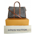 Louis Vuitton Monogram Soufflot MM Caramel Top Handle Bag