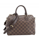 Louis Vuitton Damier Ebene Canvas Speedy Bandouliere 25 Handbag