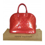 Louis Vuitton Monogram Vernis Red Alma GM Bag