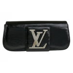 Louis Vuitton Black Electric Epi Leather Pochette SoBe Clutch