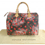 Louis Vuitton Limited Edition Monogram Canvas Jungle Dots Palm Springs Speedy 30 Bag
