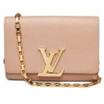 Louis Vuitton Leather Chain Louise MM Bag
