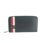 Louis Vuitton Epi Stripe Leather Zippy Organizer Wallet