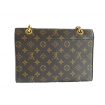 Louis Vuitton Brown & Red Monogram Victorie Shoulder Bag – Savonches
