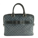 Louis Vuitton Damier Cobalt Canvas Porte Document Briefcase Bag