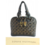 Louis Vuitton Black Limited Edition Monogram Eclipse Alma Bag