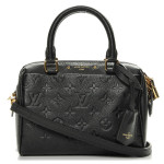 Louis Vuitton Black Empreinte Monogram Speedy Bandouliere 20 Bag