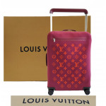 Louis Vuitton Jacquard knit Monogram Pattern Horizon Soft 55 Suitcase