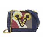 Louis Vuitton Indigo Epi Leather Sequin Owl MM Twist Bag