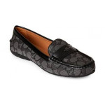 Coach Women's Black Signature Driving Loafers