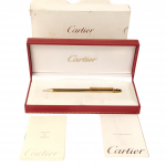 Cartier Santos De Cartier Gold Plated Ballpoint Pen