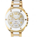 Michael Kors Daily Wear Tribeca Gold & White Watch