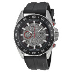 Michael Kors JetMaster Automatic Black Dial Silicone Men's Watch