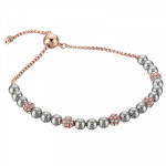 Michael Kors Pave Crystal and Grey Pearl Slider Bracelet