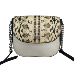 Michael Kors Mott Snake-Embossed Leather Dome Crossbody Bag
