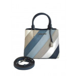 Michael Kors Adele Multicolor Striped Leather Tote