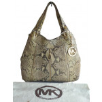 Michael Kors Python Embossed Moxley Shoulder Tote