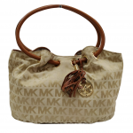 Michael Kors Signature Canvas and Leather Ring Tote