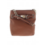 Michael Kors Solid Leather Chain Linked Crossbody Bag