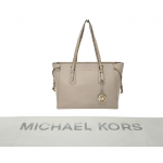 Michael Kors Voyager Large Crossgrain Leather Tote In Color Pink