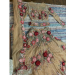Manish Malhotra Net Multi Floral Embroidery Lehenga