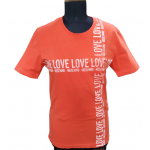 Love Moschino Orange Printed Shirt