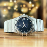 Omega Constellation 33.5MM Steel Blue Dial Watch