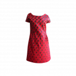 Red Play Clan Shift Dress 
