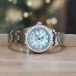 Rolex White Gold Lady-Datejust Pearlmaster