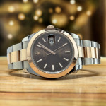 Rolex Datejust Steel & Rose Gold 41MM Brown Dial Automatic