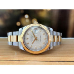 Rolex Datejust 41MM Steel and Yellow Gold Diamond Dial Automatic