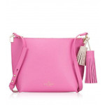 Kate Spade Pepper Foster Court Leather Tassel Pink Crossbody Bag