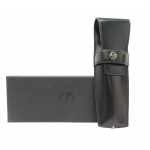 S.T. Dupont Line D BLack Smooth Leather Pen Case