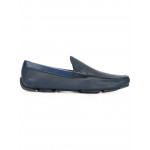 Salvatore Ferragamo Blue Gara Leather Loafers