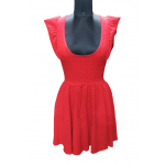 MSGM Red Ruffles Dress