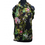 Isabel Marant Etoile Wilton Floral-Print Ruffle-Trimmed Top