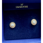 Swarovski Pierced Stud Flower Earrings
