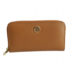 Tory Burch Robinson Zip Around Leather Wallet