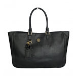 Tory Burch Roslyn Black Leather Tote