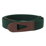 Tods Green Canvas and Leather Belt