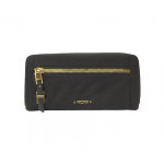 Tumi - Voyageur Zip-Around Continental Womens Wallet - Premium Continental Wallet - Stain & Water Resistant - Black/Gold