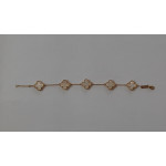 Van Cleef & Arpels Alhambra 18 K Gold/White color 05 Motiff Bracelet