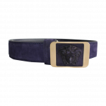 Versace Purple Suede Belt | Luxepolis.com