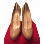 Christian Louboutin Simple Patent Red Sole Nude Pump
